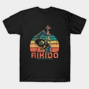 Aikido Women Retro Style T-Shirt